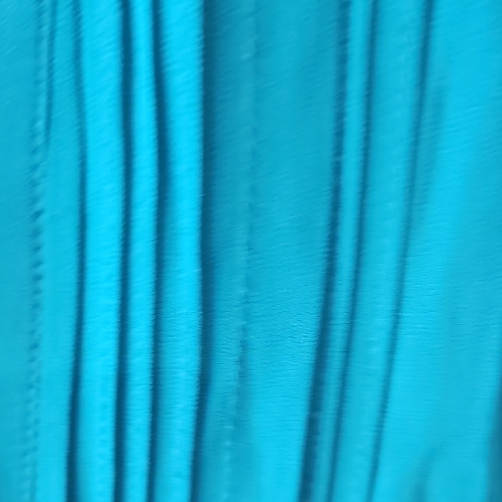 H&M Turquiose Button Up Pin Tucked Flutter Sleeve Blouse - Picture 10 of 10